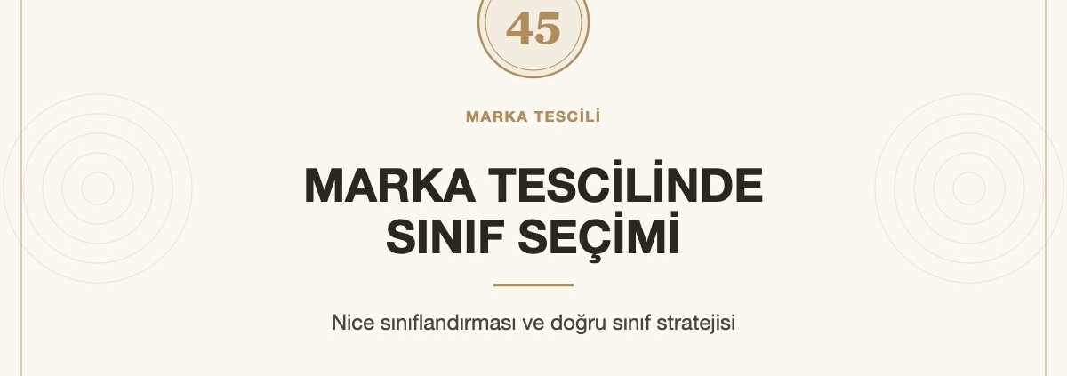 Marka tescilinde sınıf seçimi